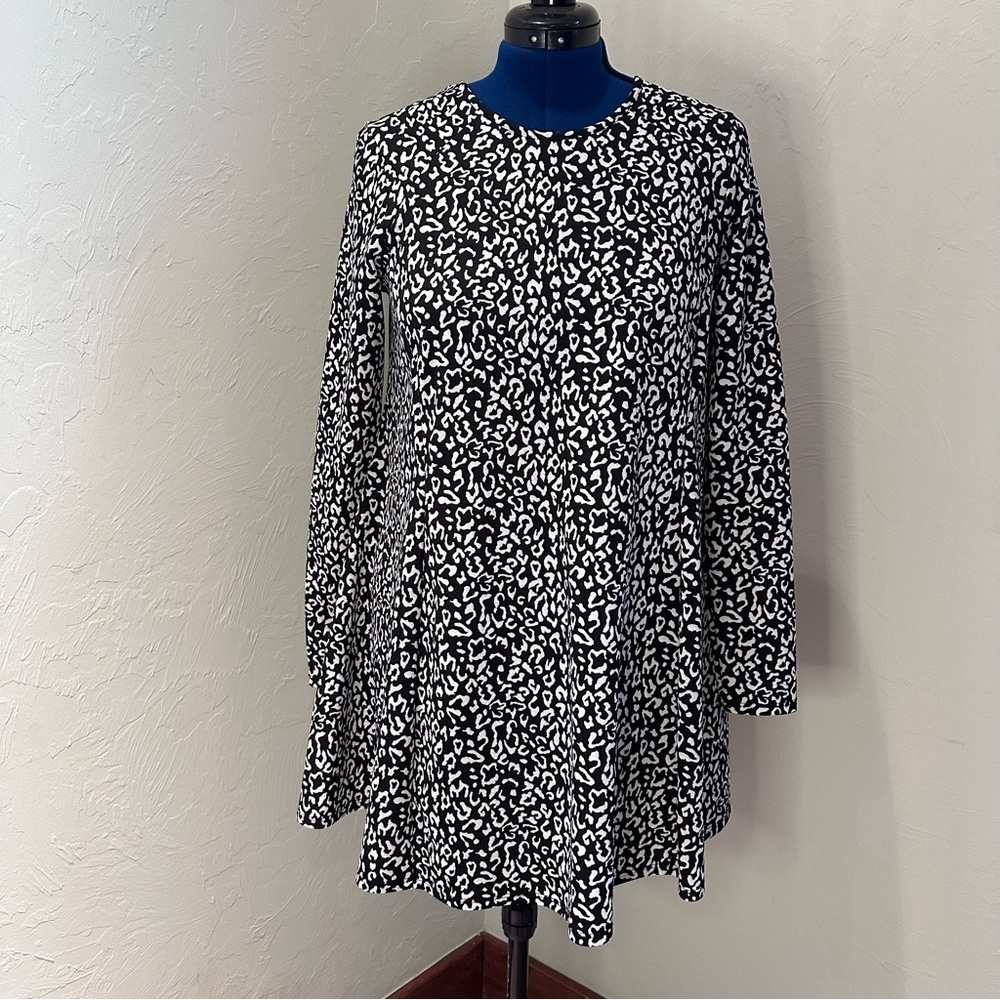 Show Me Your MuMu Black and White Animal Print Dress